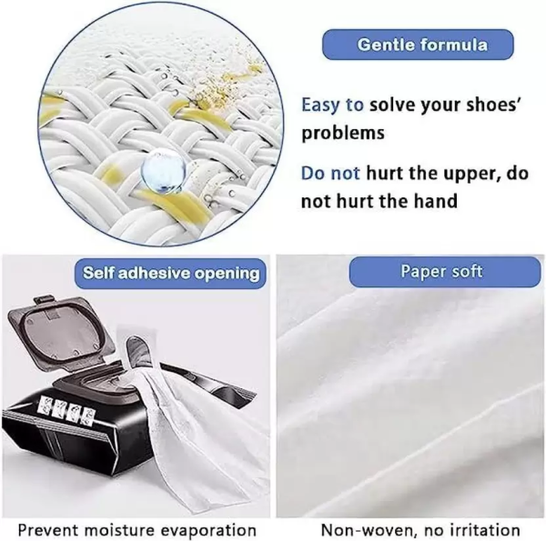 Wet Wipes For Shoes (80 Wipes) - Image 7