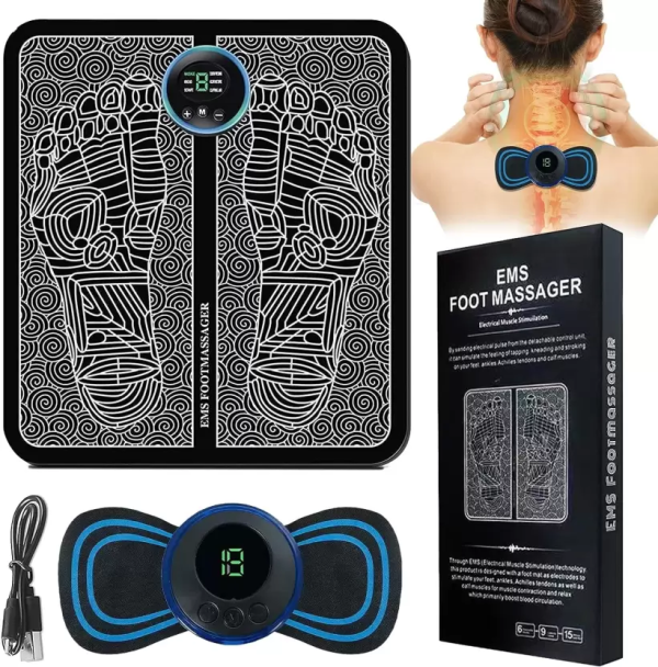 EMS Butterfly Massager & Foot Massager Combo