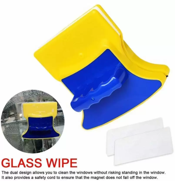 Magnetic Window Cleaner With 2 Extra Cleaning Cotton Cleaner - Image 6